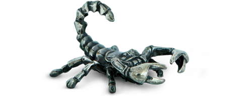 Скорпион из серебра